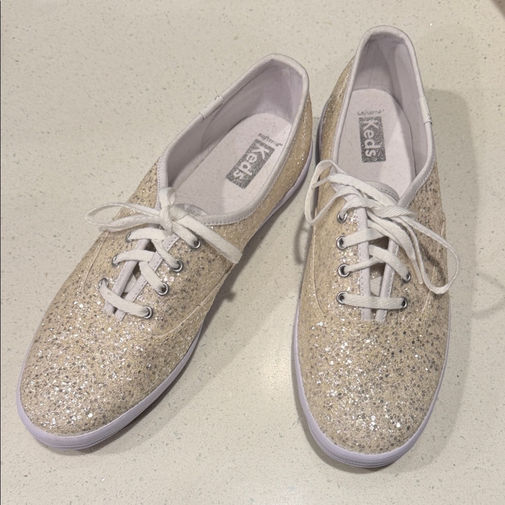 Keds Women's Sparkling Sneakers - Gold Glitter